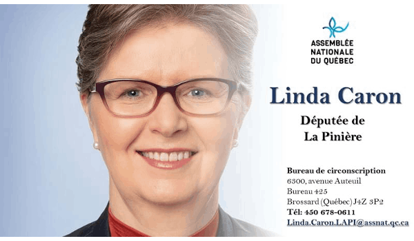 Linda Caron députée de Lapinière